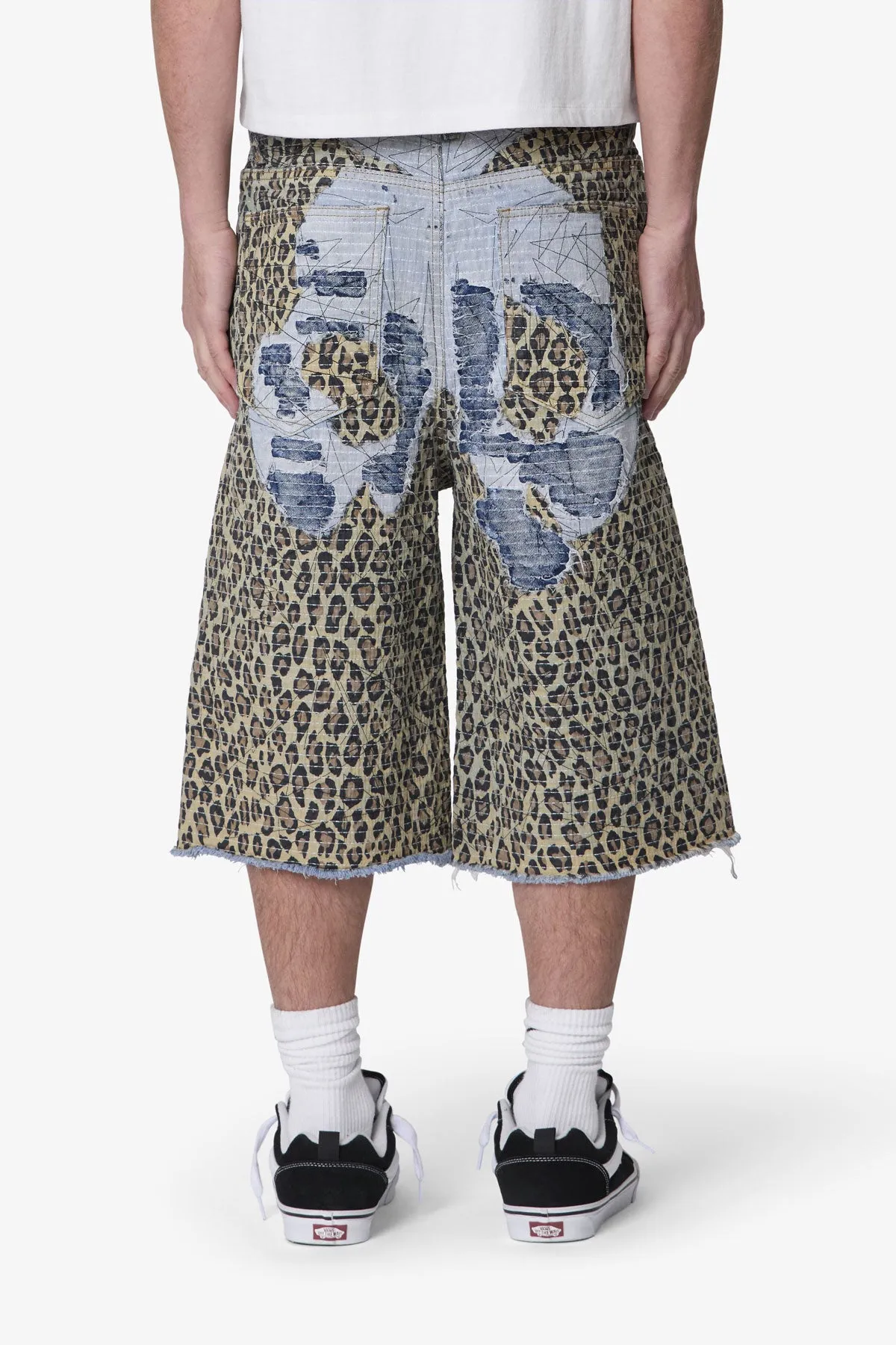 Ultra Baggy Cheetah Boro Shorts - Multi sold by MNML product image thumbnail 5