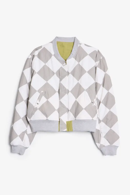 Overwashed Reversible Bomber Jacket - Olive made by MNML