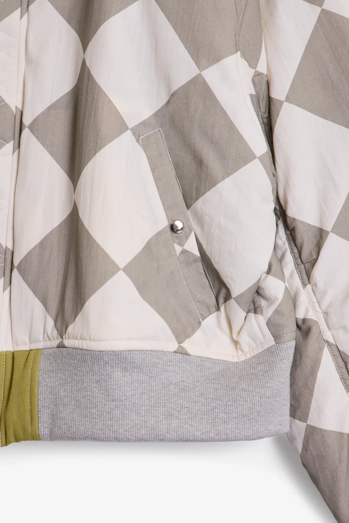 Overwashed Reversible Bomber Jacket - Olive sold by MNML product image thumbnail 4
