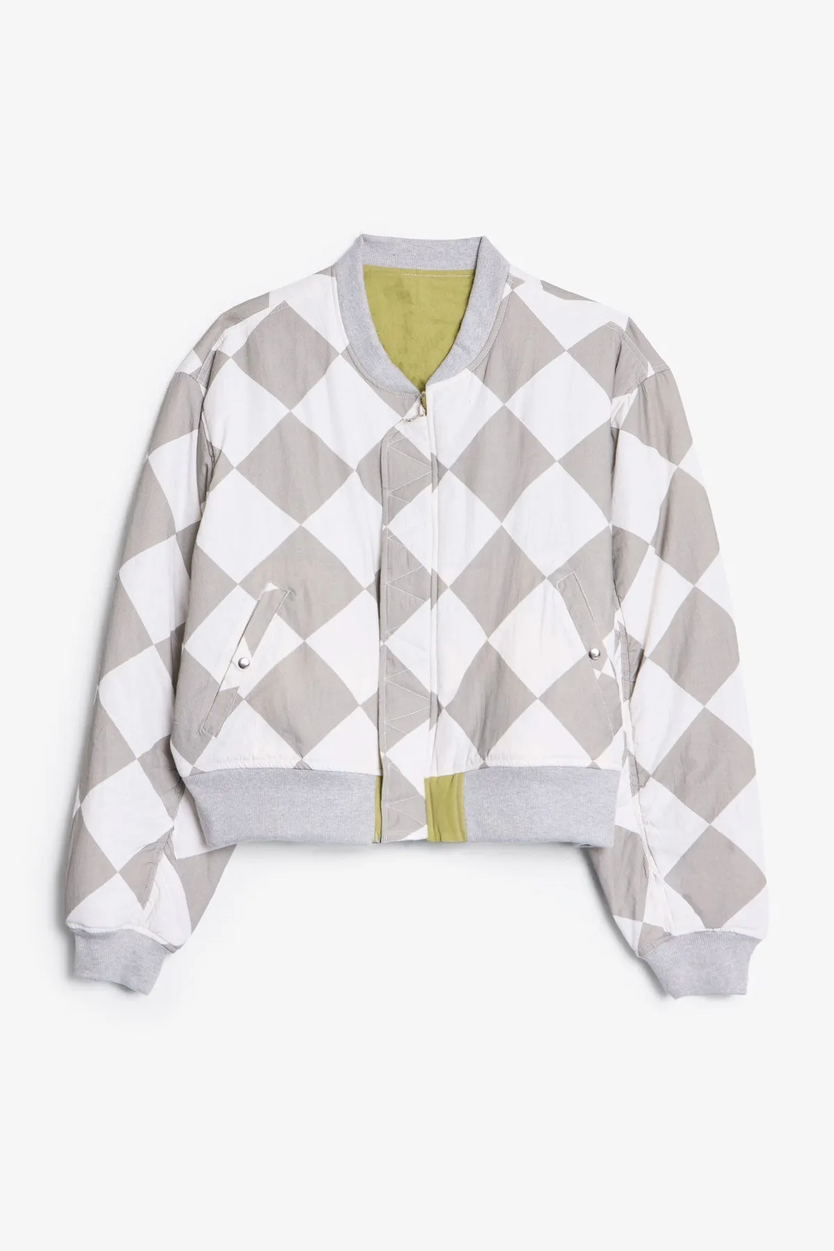 Overwashed Reversible Bomber Jacket - Olive sold by MNML product image thumbnail 2