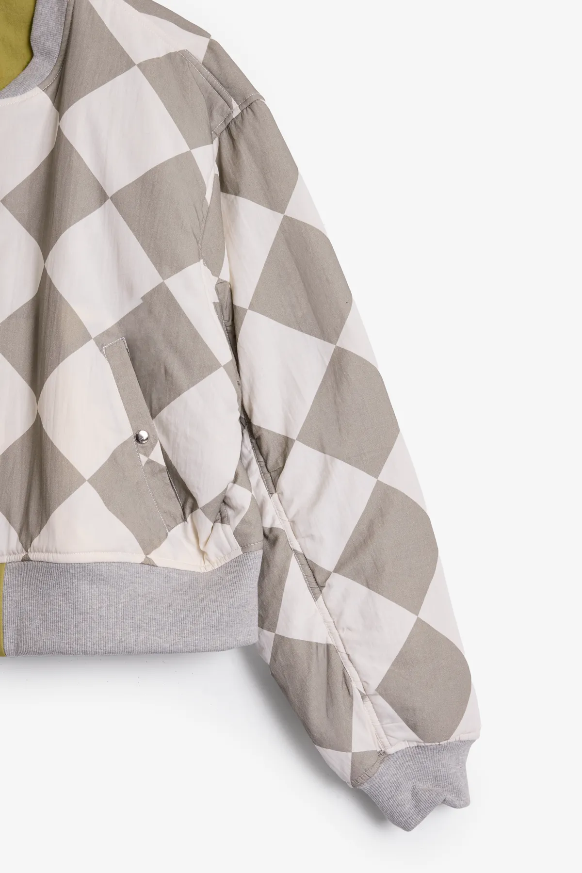 Overwashed Reversible Bomber Jacket - Olive sold by MNML product image thumbnail 3