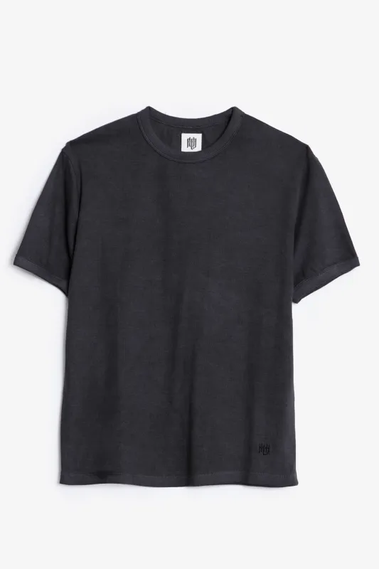 Perfect Slim Ribbed Tee - Washed Black made by MNML
