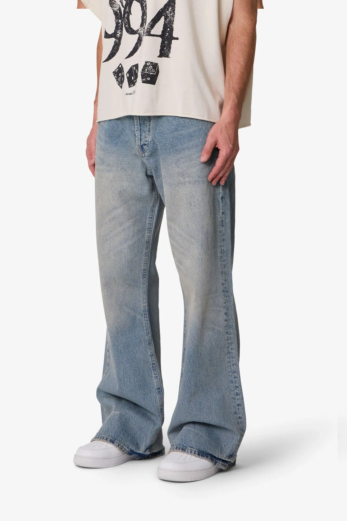 Kick Flare Denim - Western Blue sold by MNML product image thumbnail 3