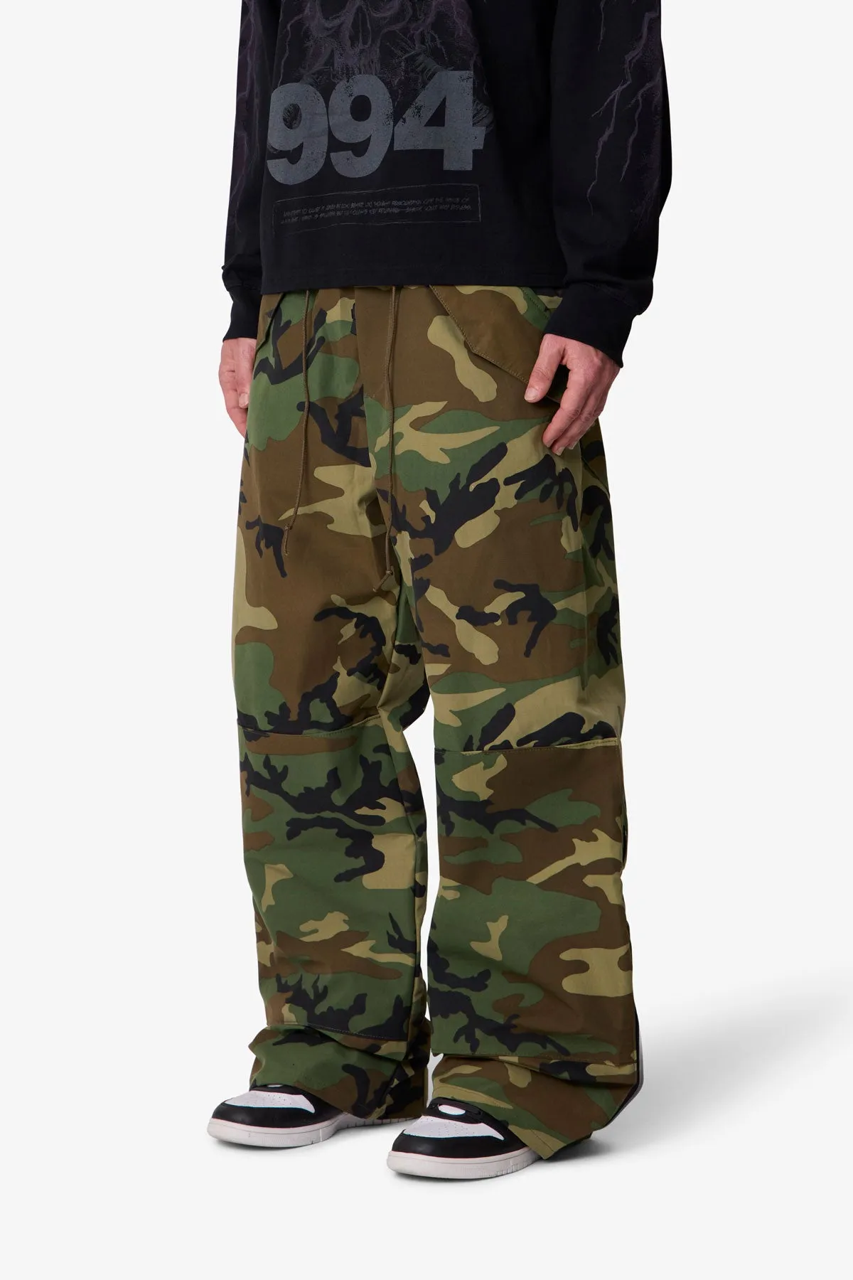 Baggy Military Pants - Camo sold by MNML product image thumbnail 3