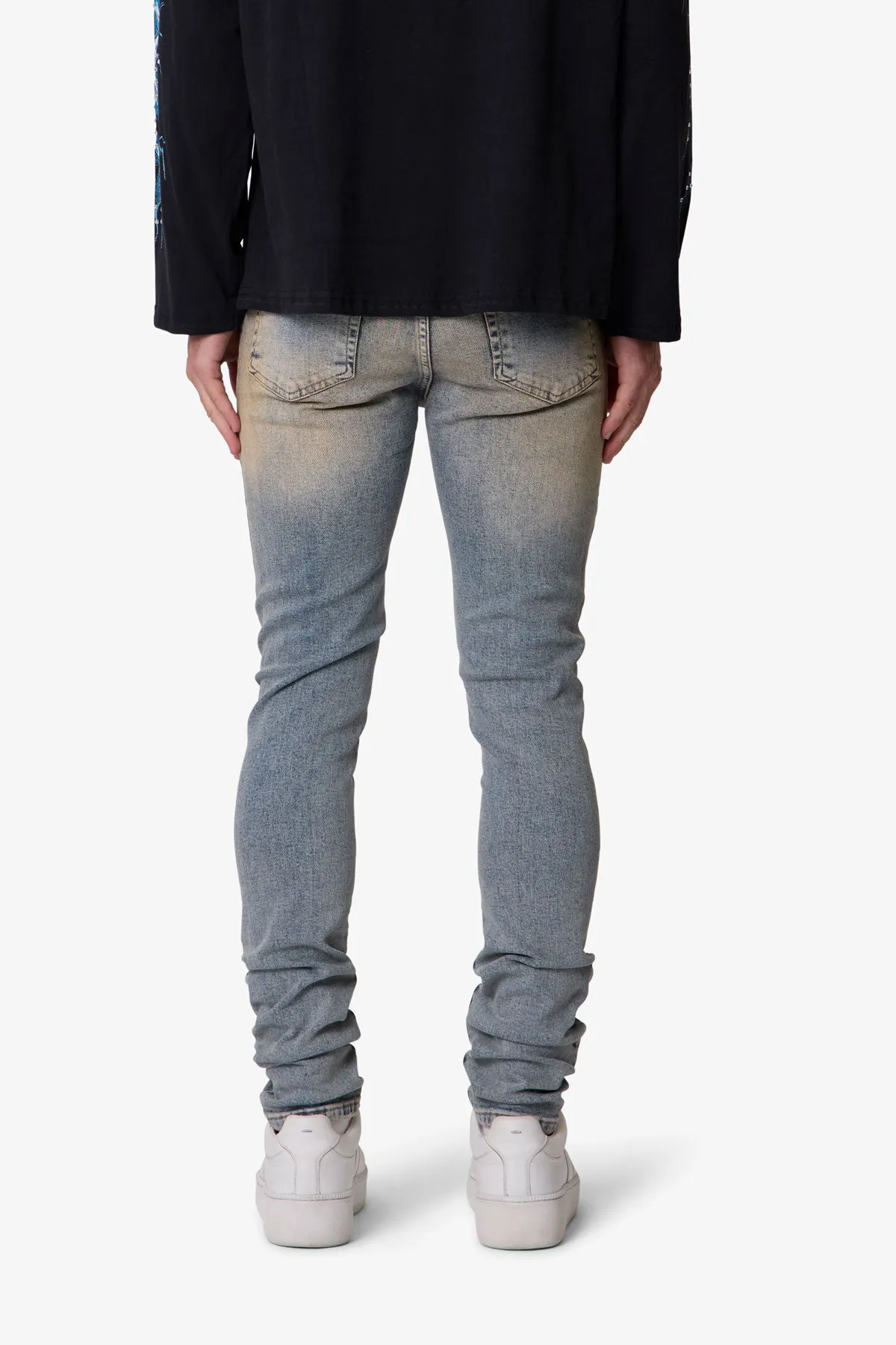 Slashed Skinny Denim - Vintage Blue sold by MNML product image thumbnail 5