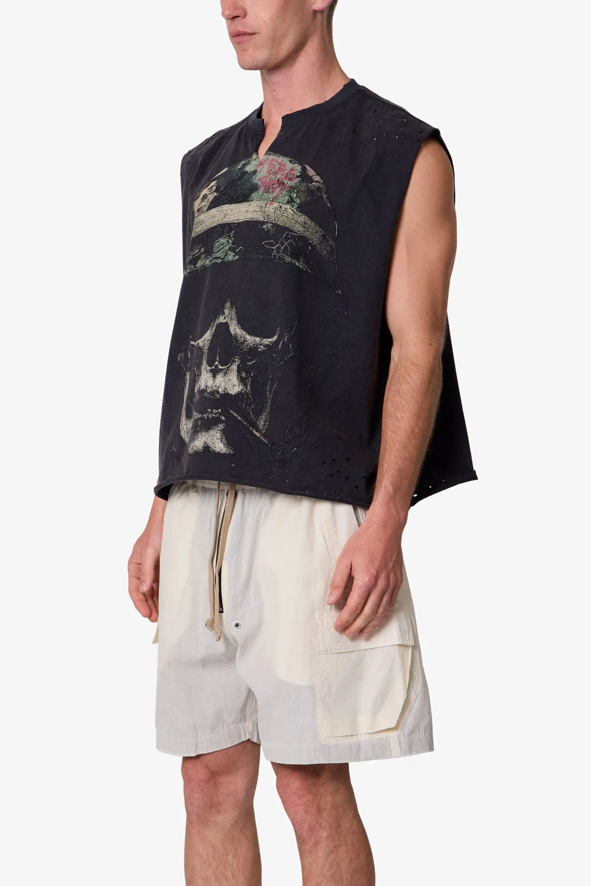 Head Shot Tank - Washed Black sold by MNML product image thumbnail 3