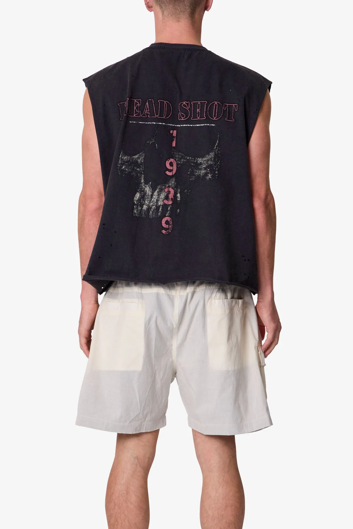 Head Shot Tank - Washed Black sold by MNML product image thumbnail 5
