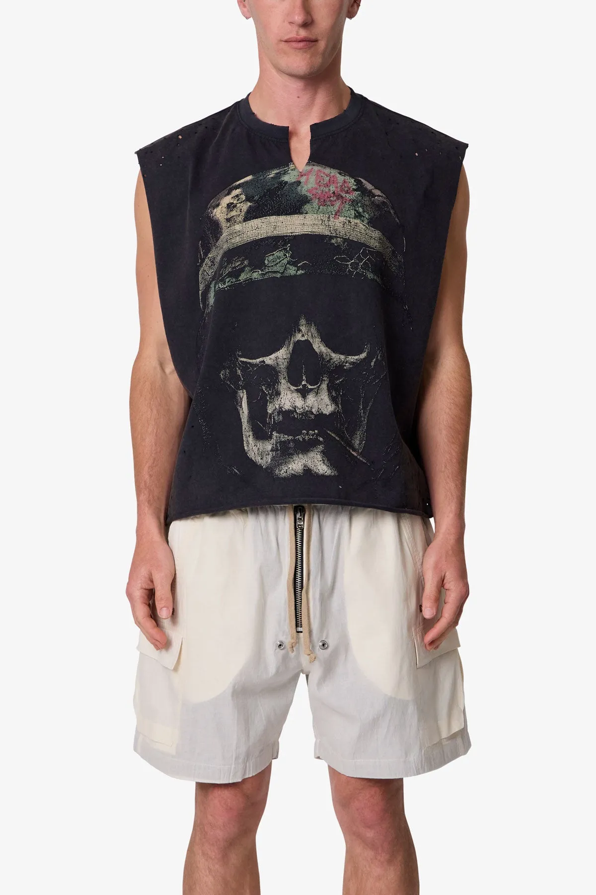 Head Shot Tank - Washed Black sold by MNML product image thumbnail 2