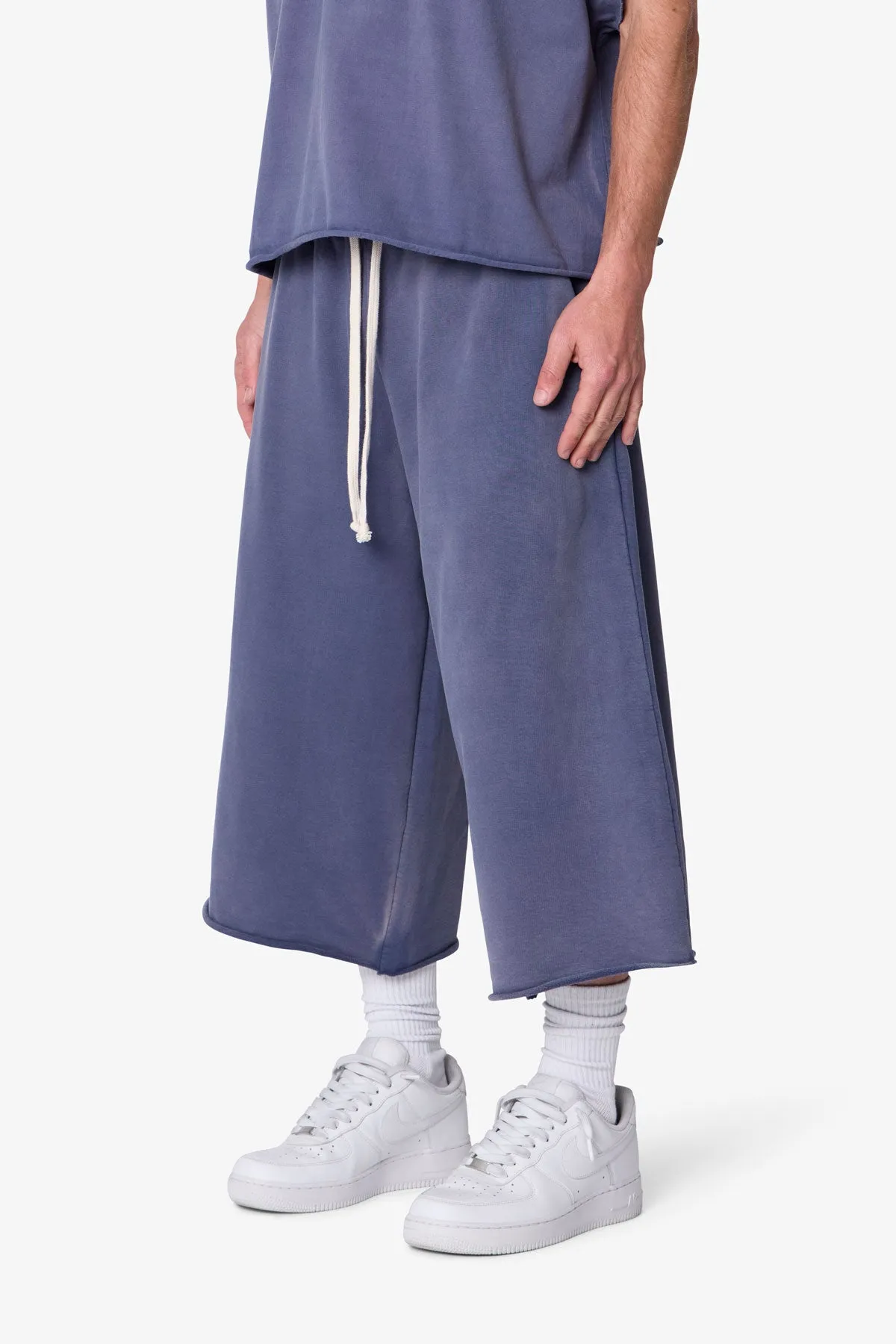 Extra Long Sweatshorts - Washed Navy sold by MNML product image thumbnail 3