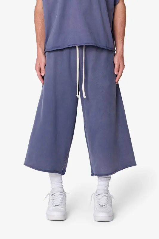 Extra Long Sweatshorts - Washed Navy made by MNML