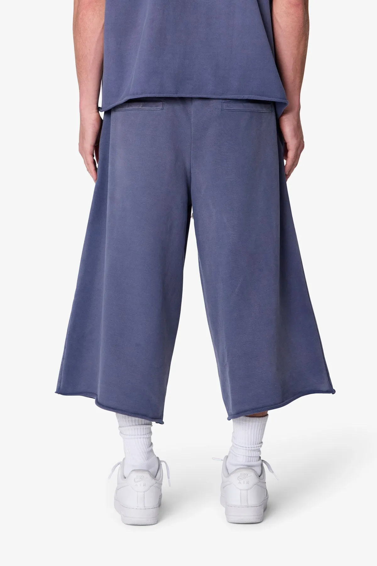 Extra Long Sweatshorts - Washed Navy sold by MNML product image thumbnail 5