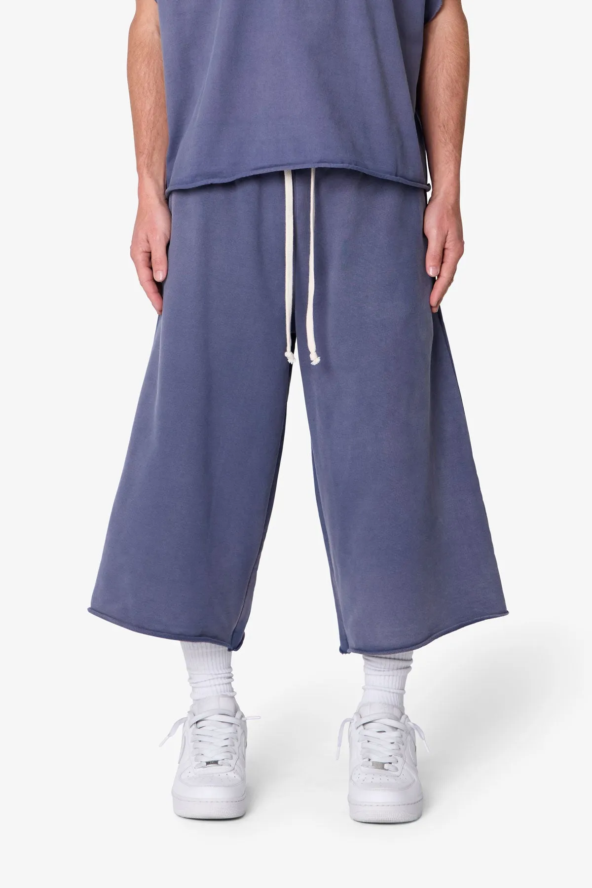 Extra Long Sweatshorts - Washed Navy sold by MNML product image thumbnail 2