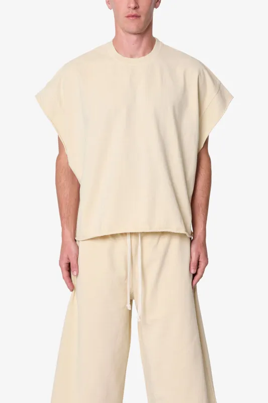 Cut Off Tee - Off White made by MNML