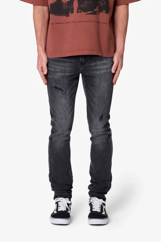 Skinny Distressed Denim - Vintage Black made by MNML