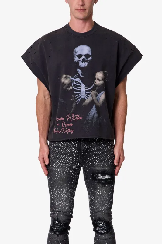 Dream Cut Off Tee - Washed Black made by MNML