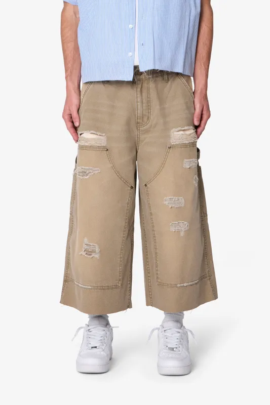 Extra Long Carpenter Shorts - Olive made by MNML