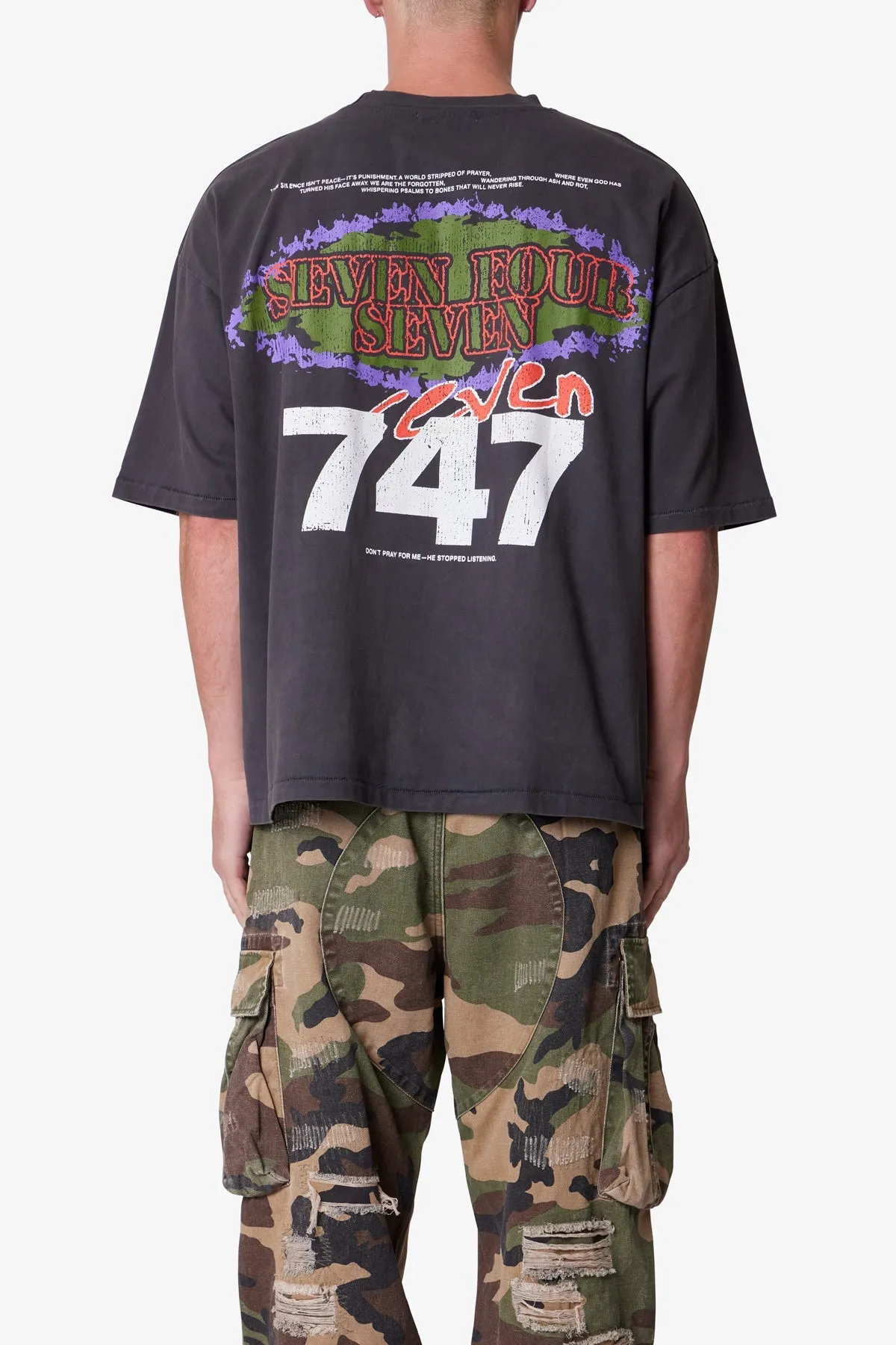 Snake 994 Printed Tee - Washed Black sold by MNML product image thumbnail 5
