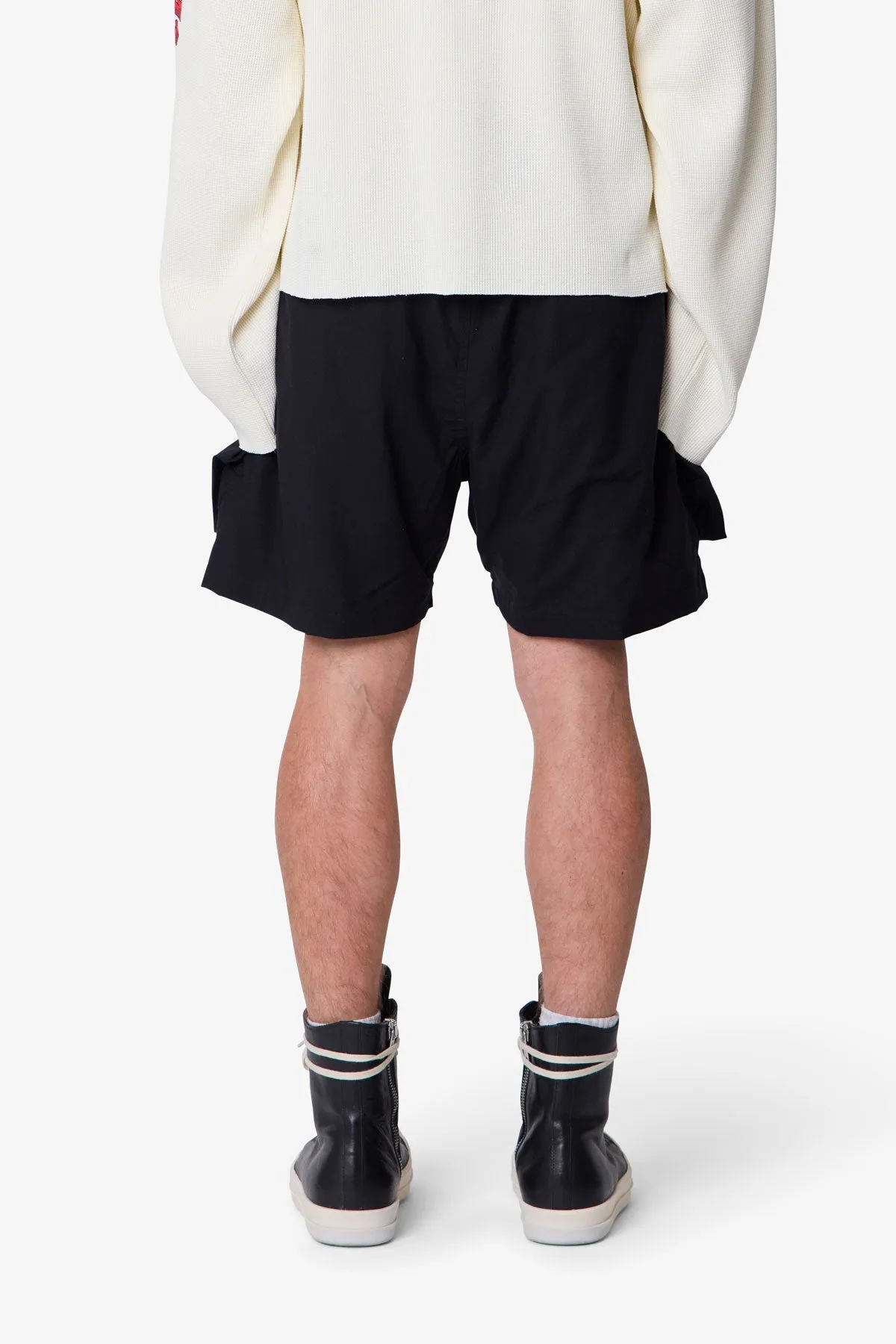 Cargo Mud Shorts - Black sold by MNML product image thumbnail 5