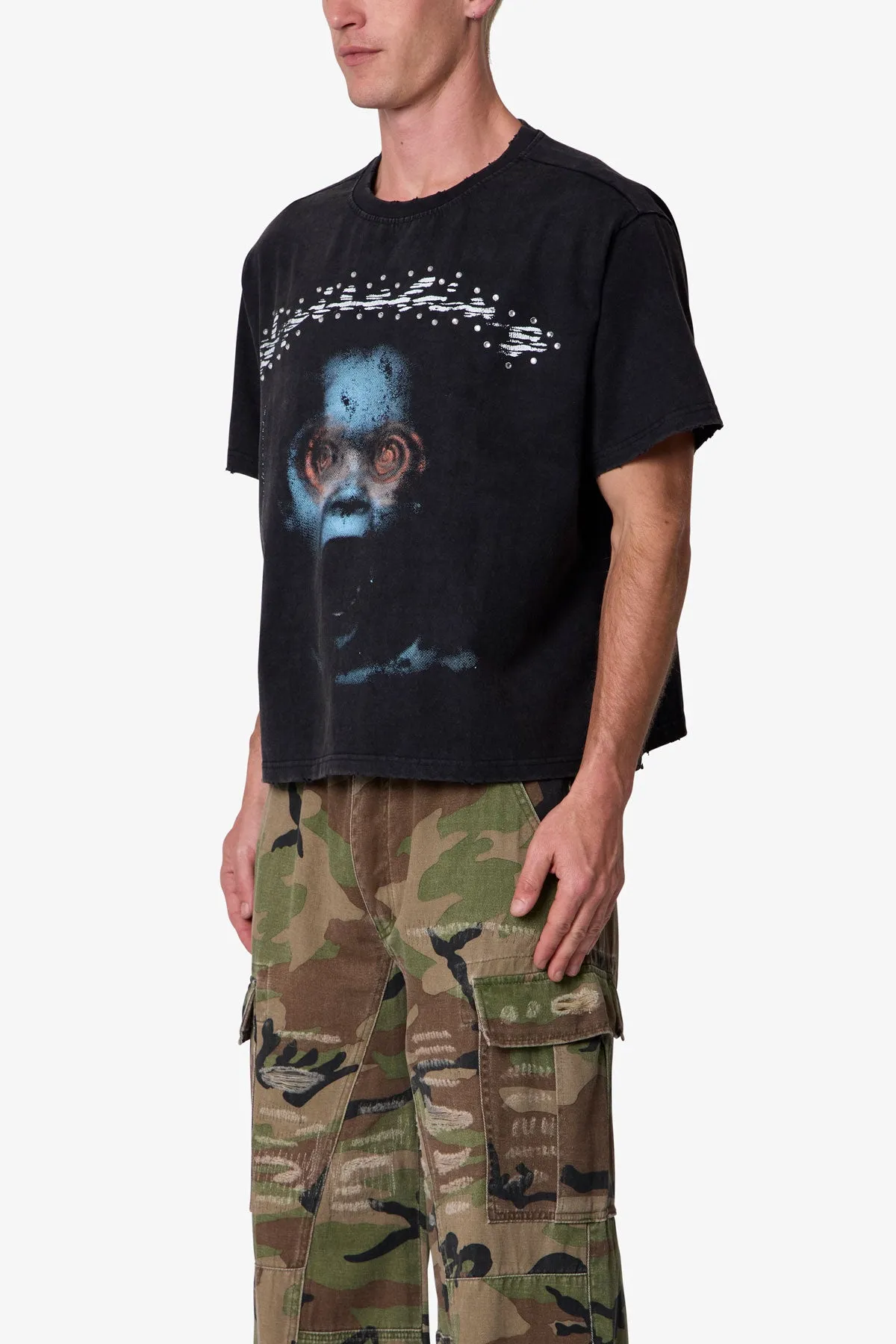Scream Tee - Washed Black sold by MNML product image thumbnail 3