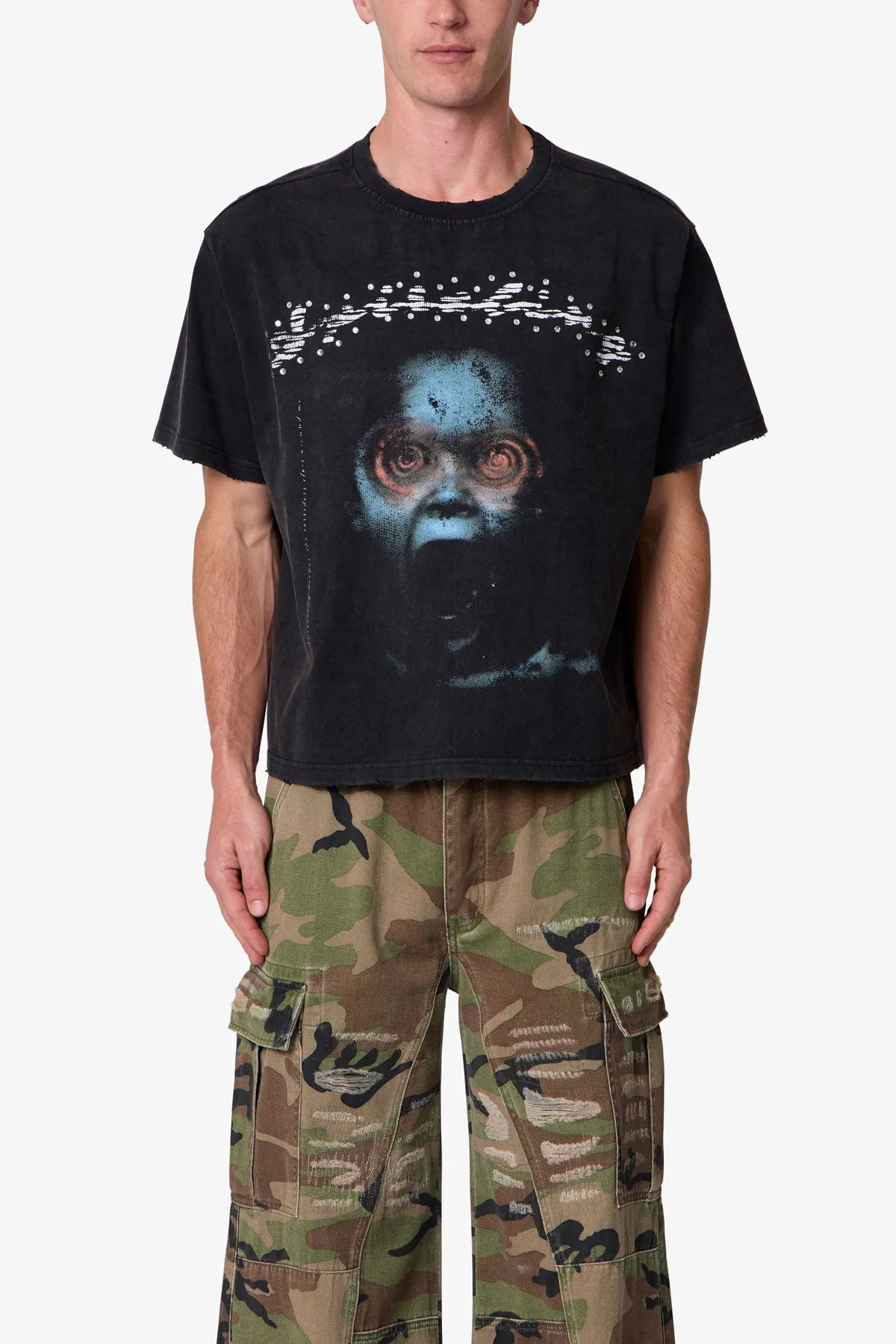 Scream Tee - Washed Black sold by MNML