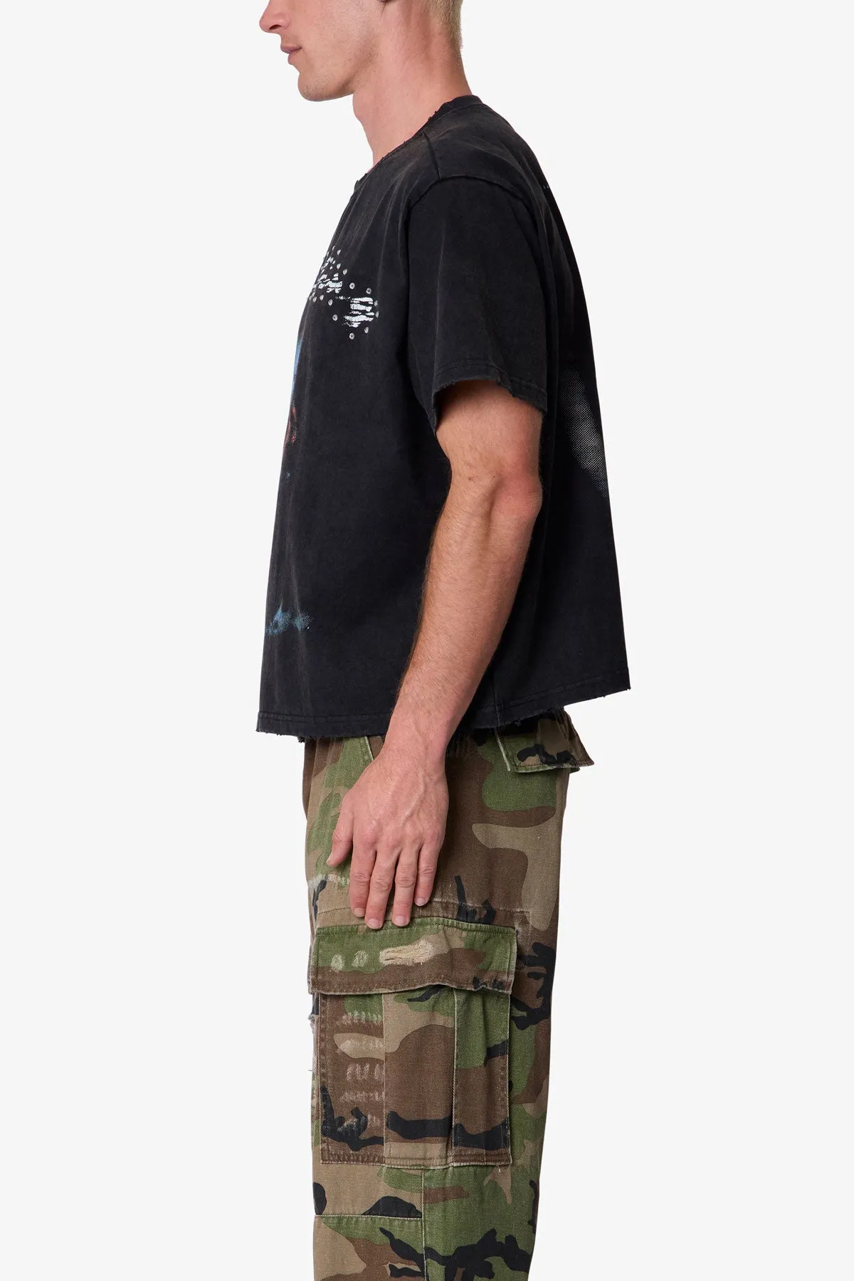 Scream Tee - Washed Black sold by MNML product image thumbnail 4