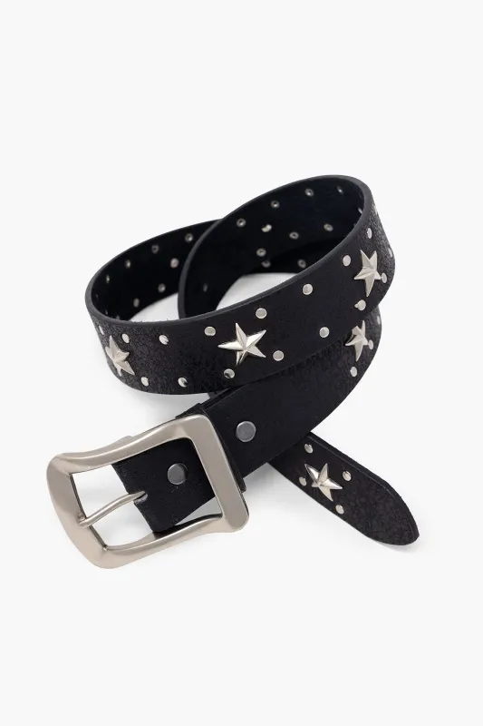 Vintage Star Belt - Black made by MNML