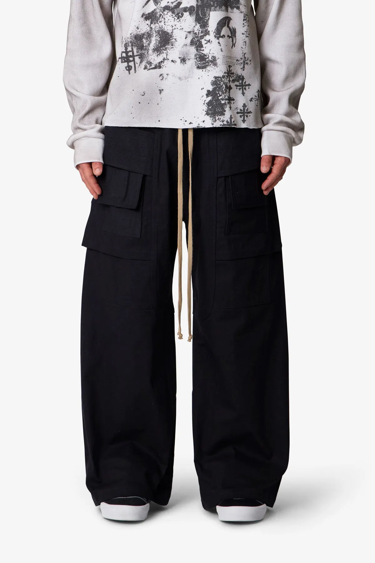 Strapped Cargo Pants - Black sold by MNML product image thumbnail 2