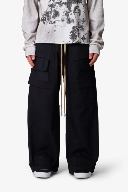 Strapped Cargo Pants - Black made by MNML