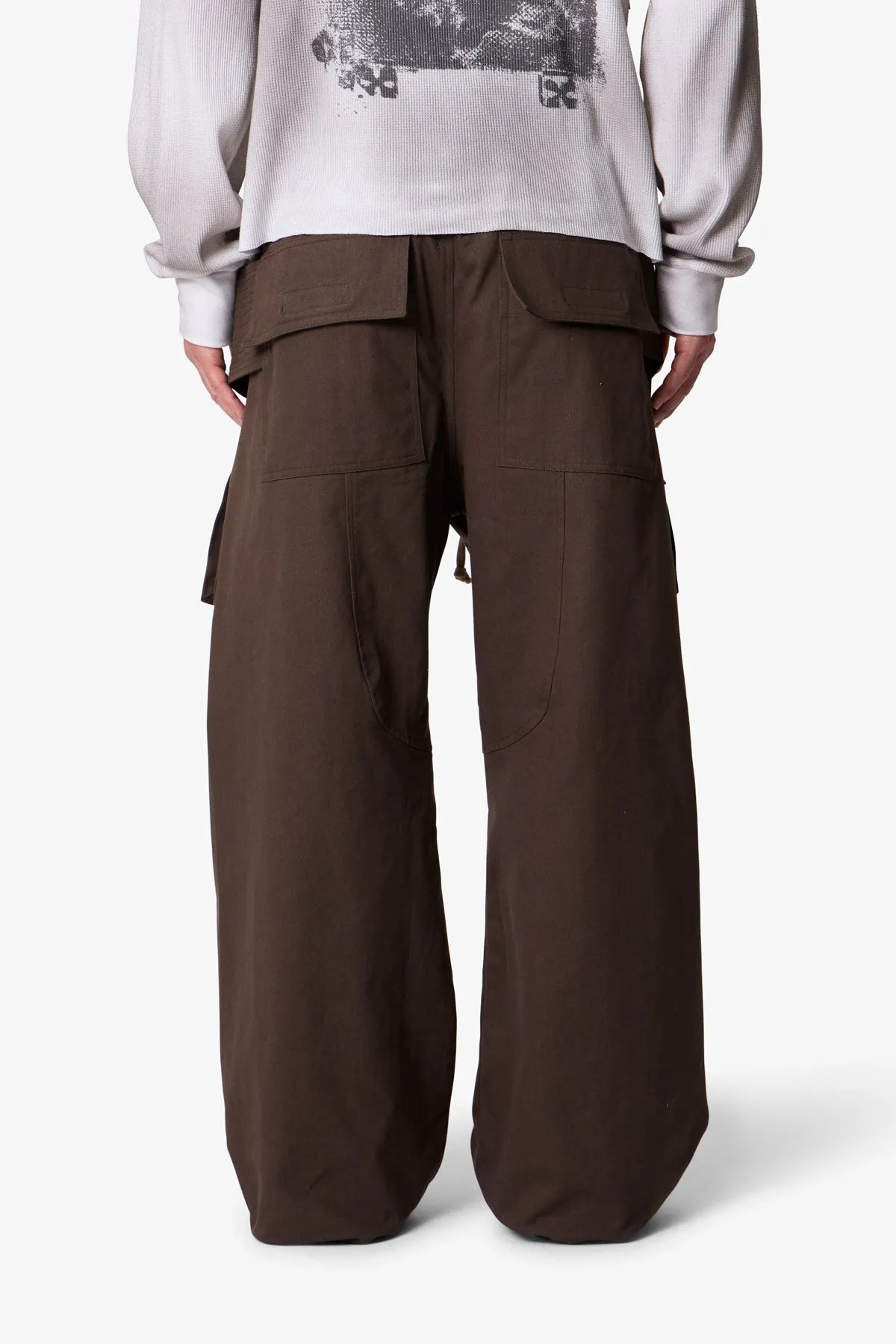 Strapped Cargo Pants - Brown sold by MNML product image thumbnail 5