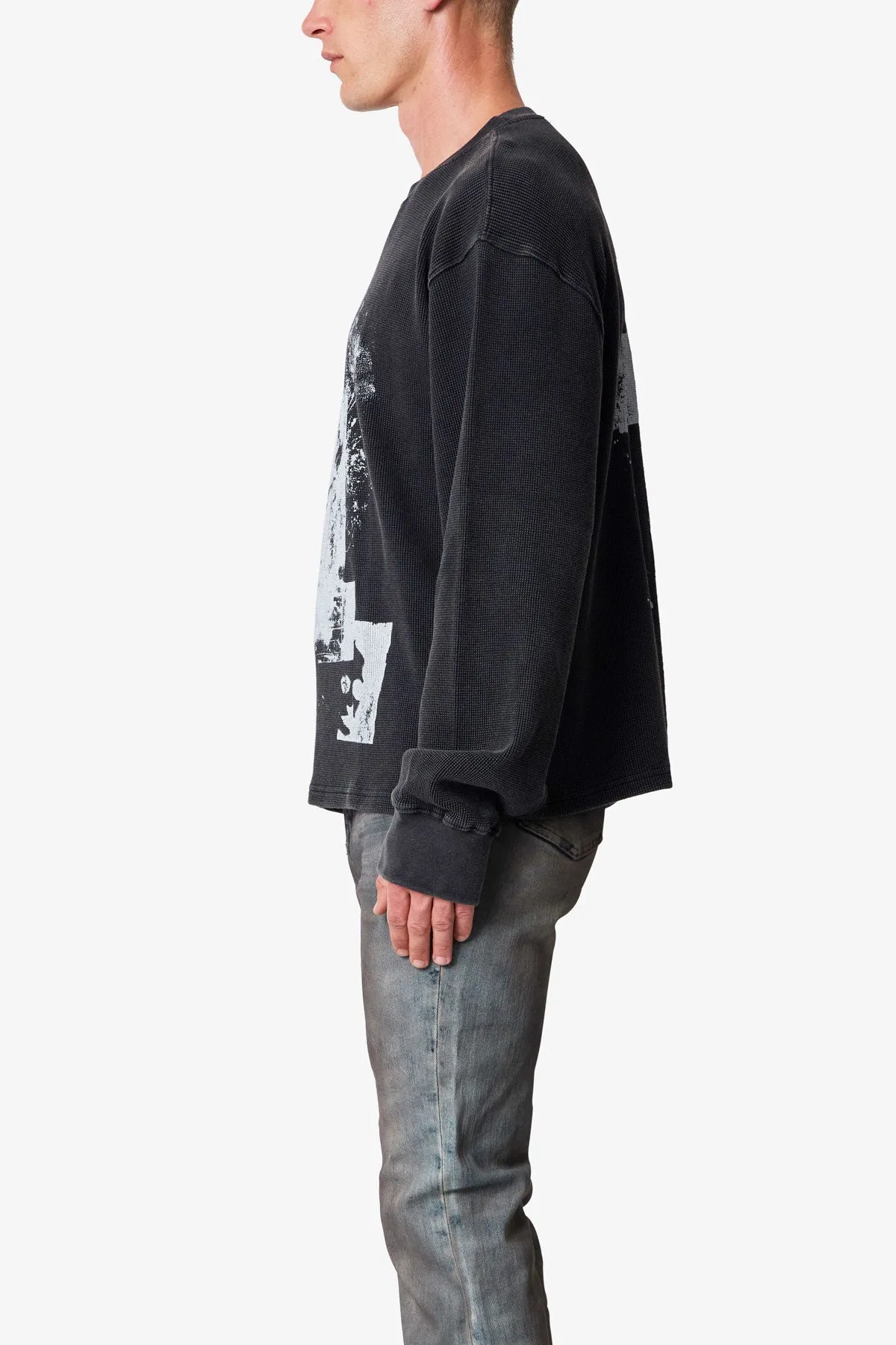 Corruption Thermal L/S Tee - Black sold by MNML product image thumbnail 4