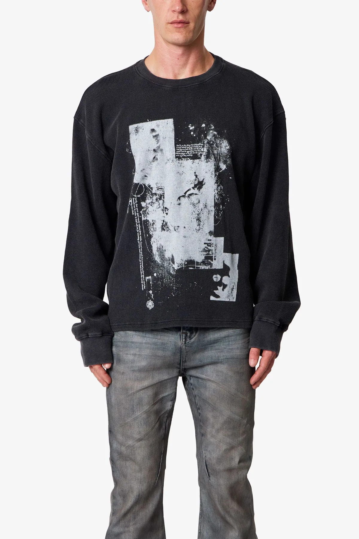 Corruption Thermal L/S Tee - Black sold by MNML