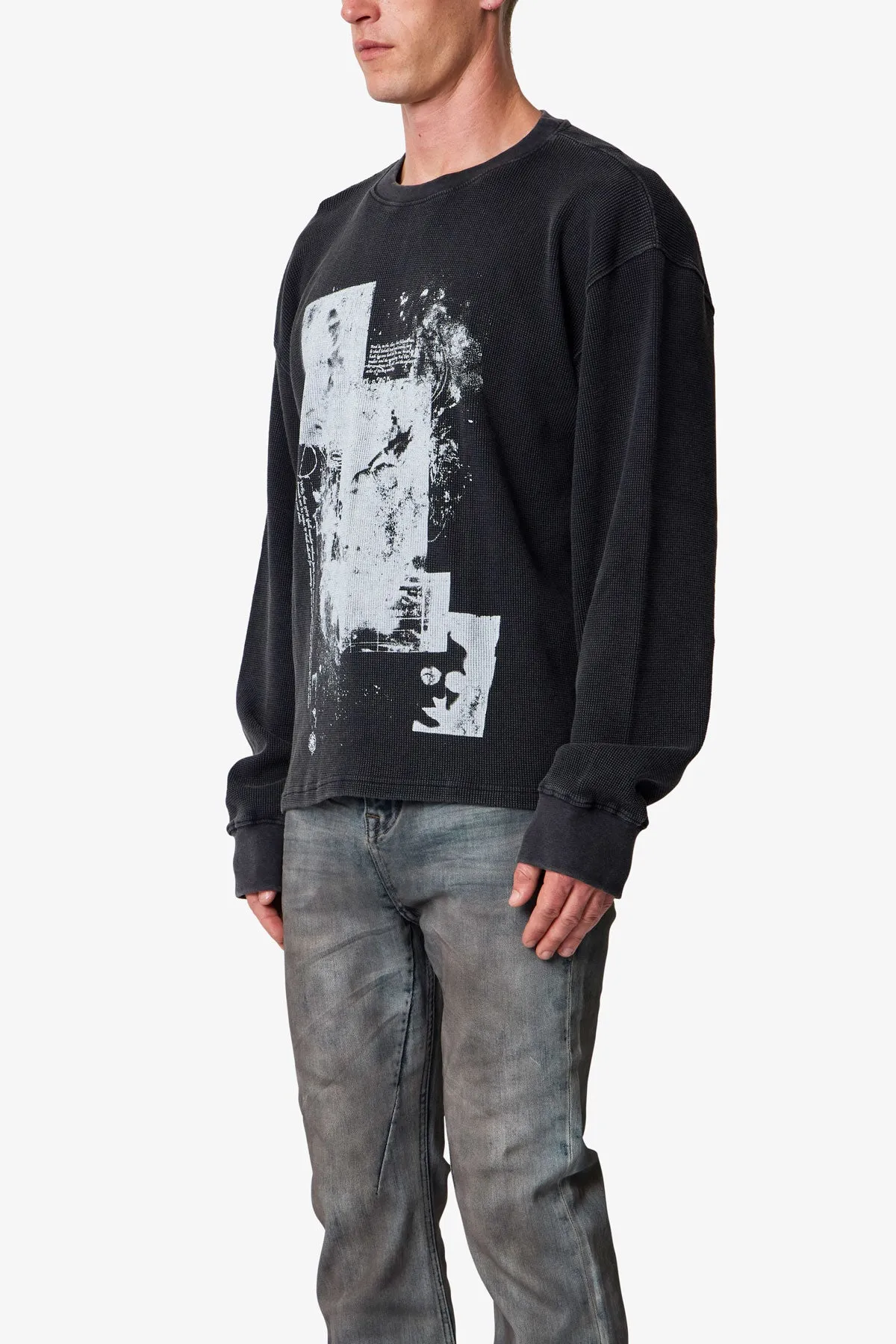 Corruption Thermal L/S Tee - Black sold by MNML product image thumbnail 3