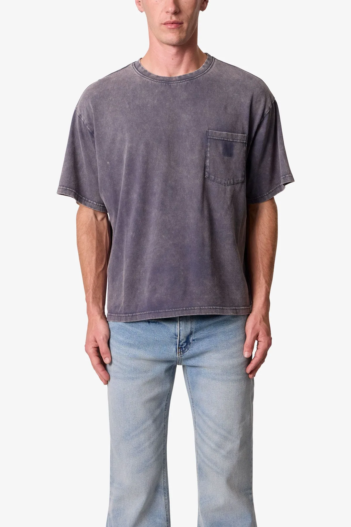 Vintage Pocket Tee - Washed Black sold by MNML