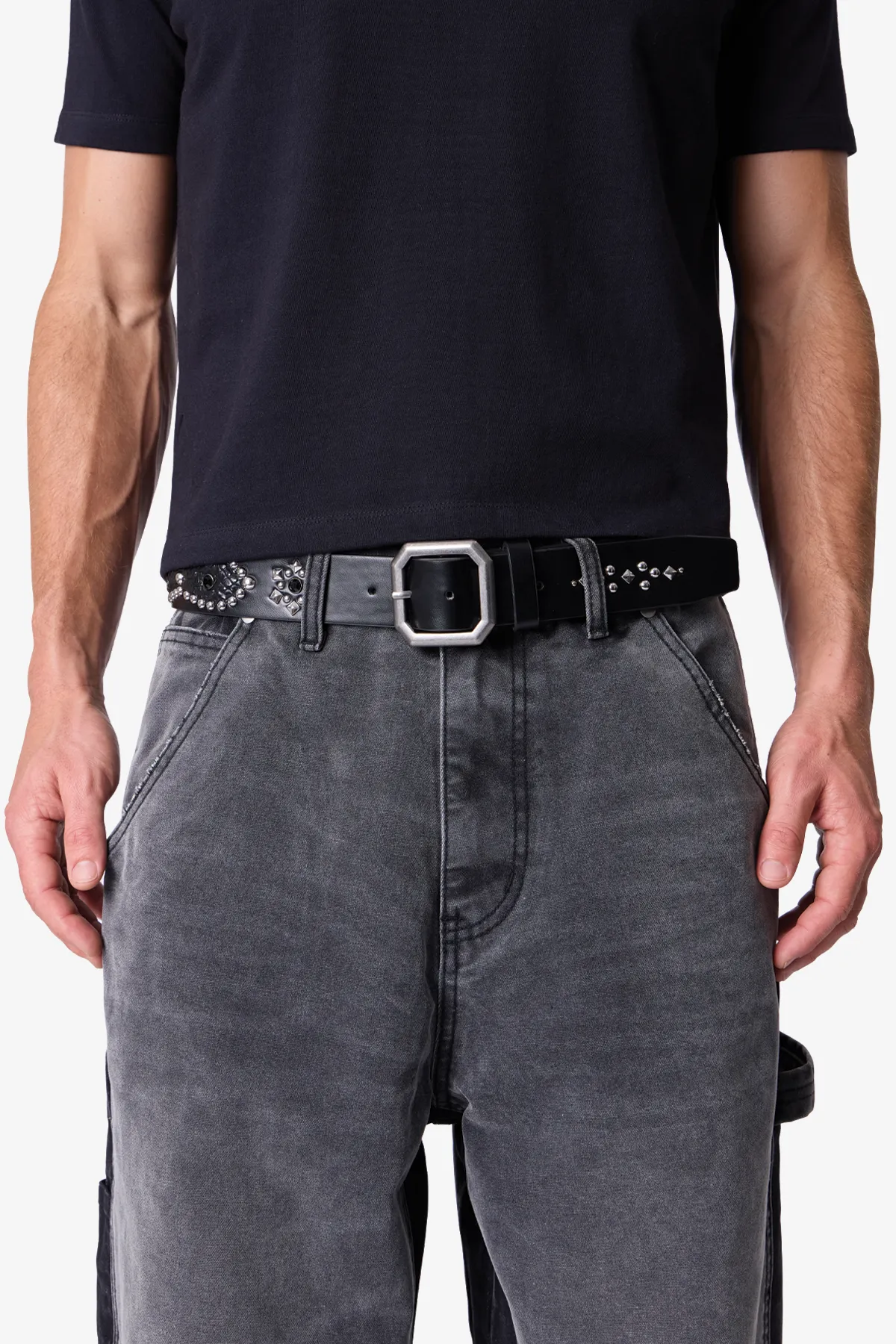 Mojave Leather Belt - Black sold by MNML product image thumbnail 4