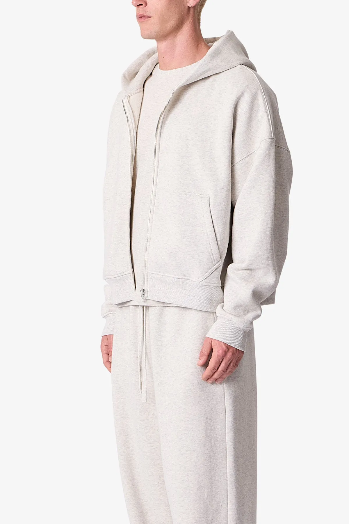 Zip Hoodie - Oatmeal sold by MNML product image thumbnail 3