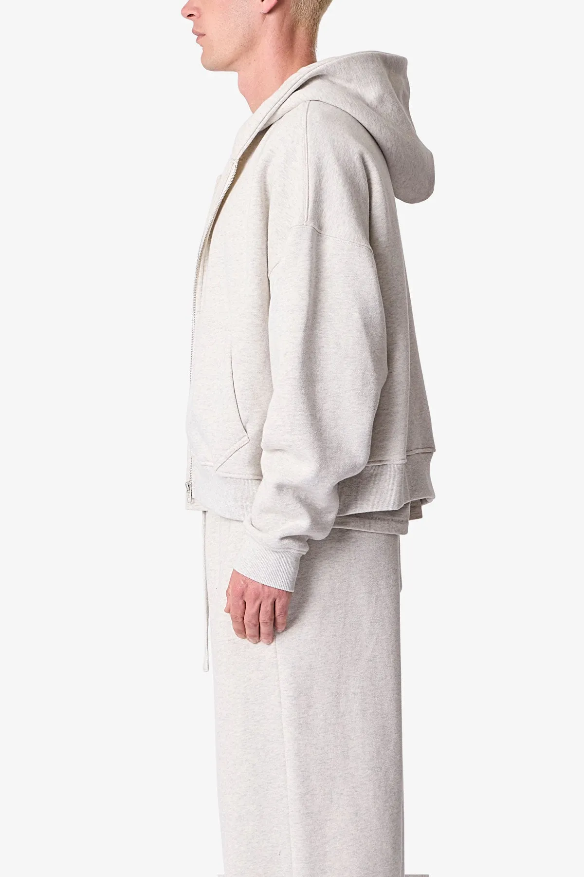 Zip Hoodie - Oatmeal sold by MNML product image thumbnail 4
