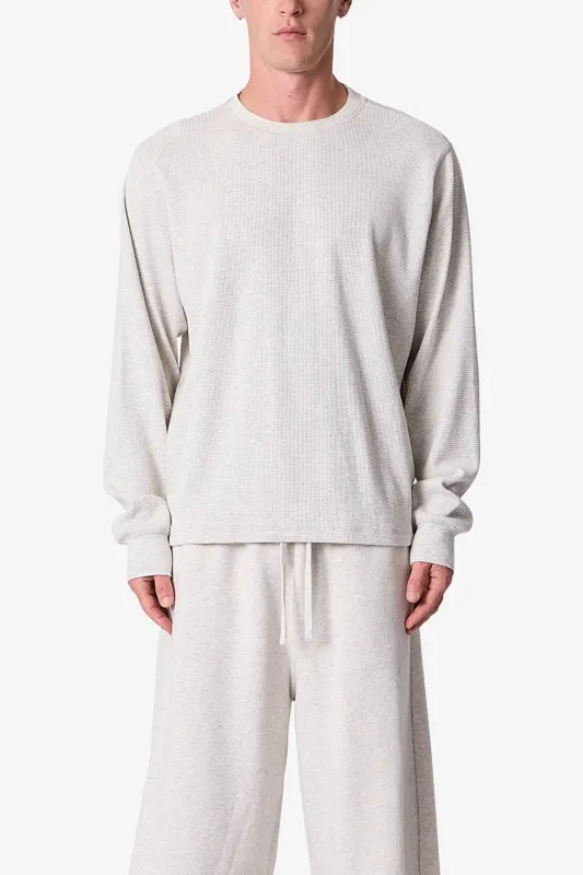 Thermal Long Sleeve Tee - Oatmeal made by MNML