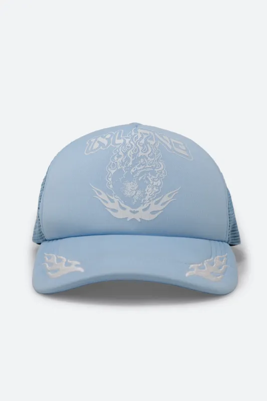 In Love Trucker Cap - Light Blue sold by MNML