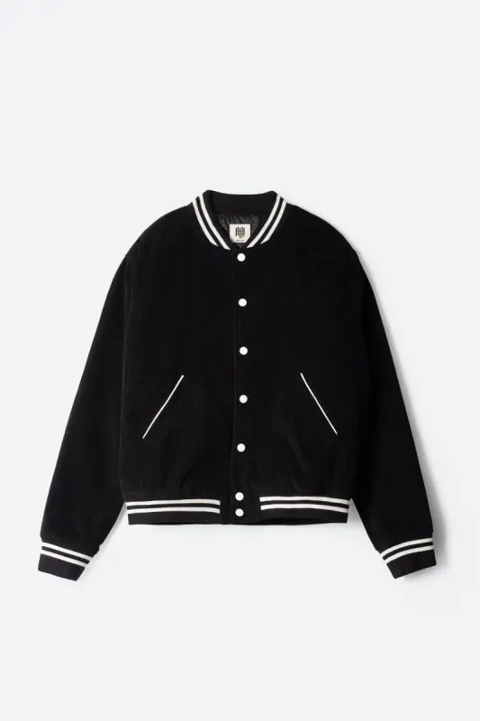 Love Thy Neighbour Varsity Jacket - Black sold by MNML