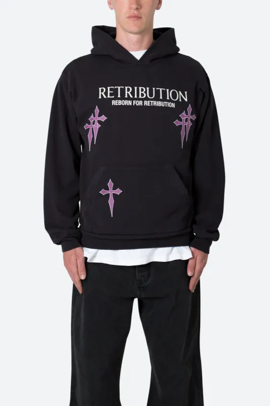 Retribution Hoodie - Washed Black sold by MNML