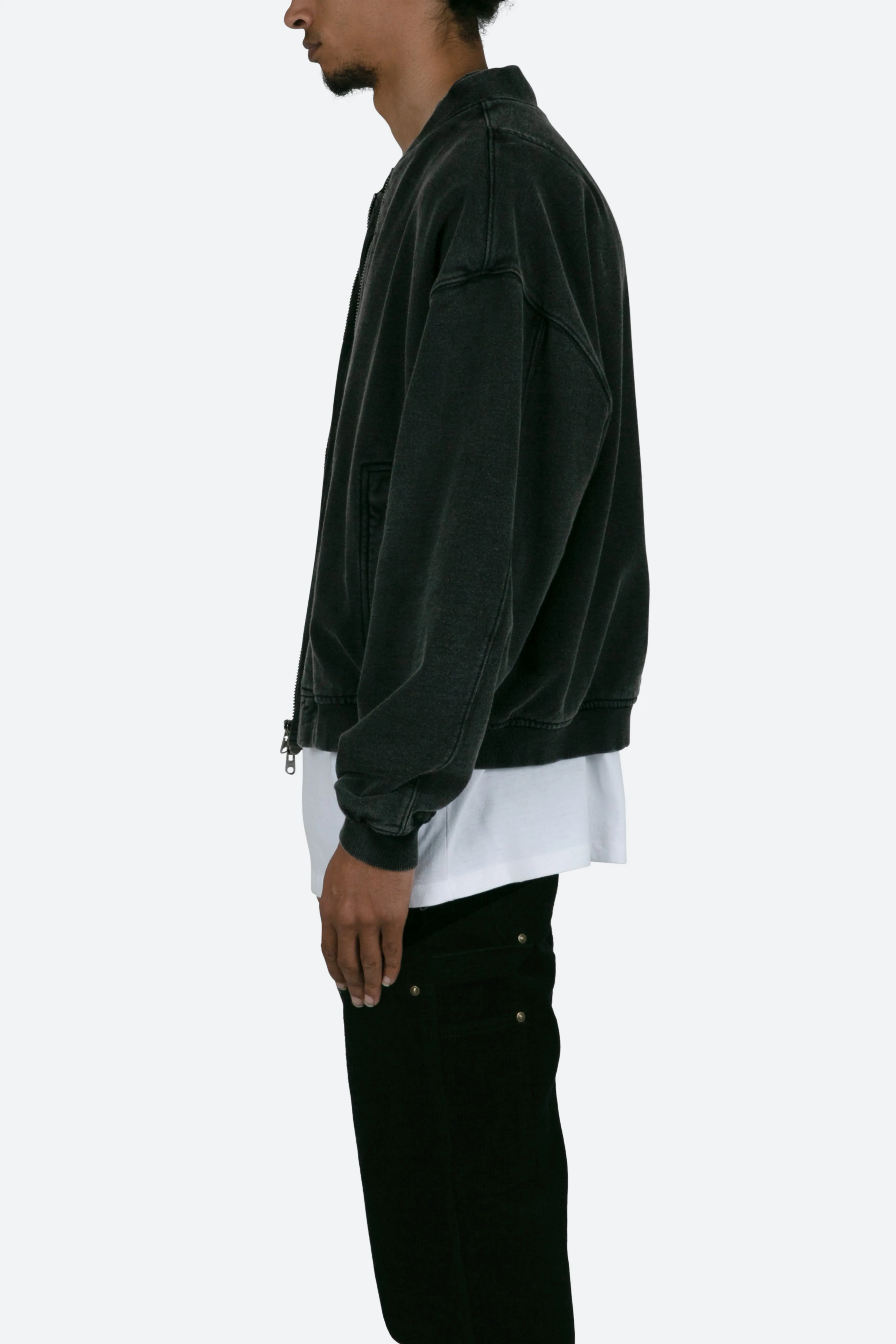 Layered Bomber Jacket - Black sold by MNML product image thumbnail 5