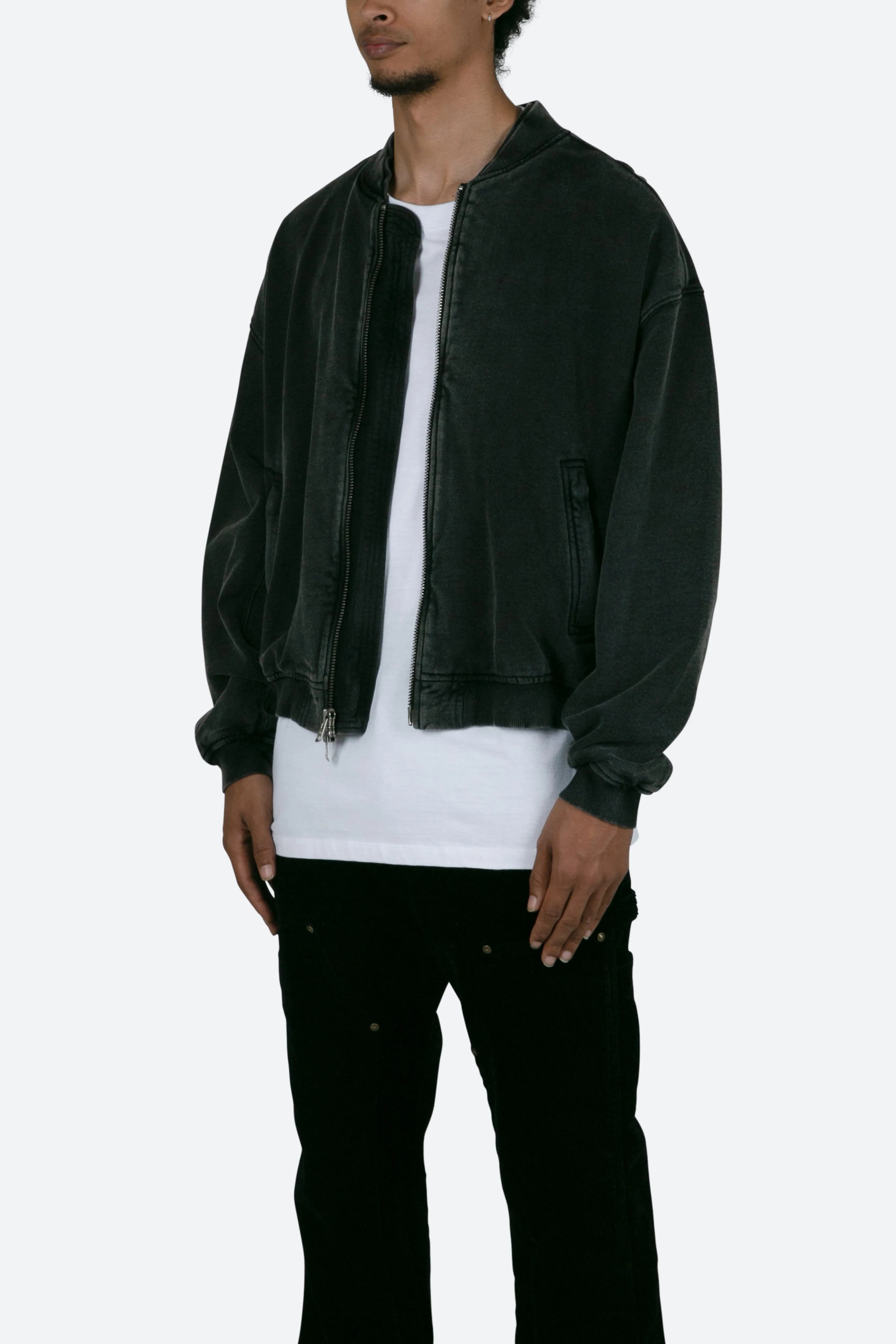 Layered Bomber Jacket - Black sold by MNML product image thumbnail 4