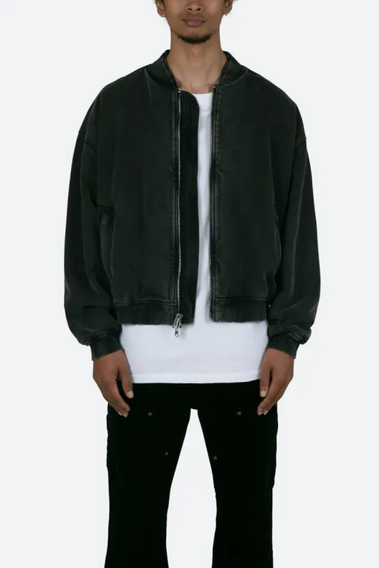 Layered Bomber Jacket - Black sold by MNML