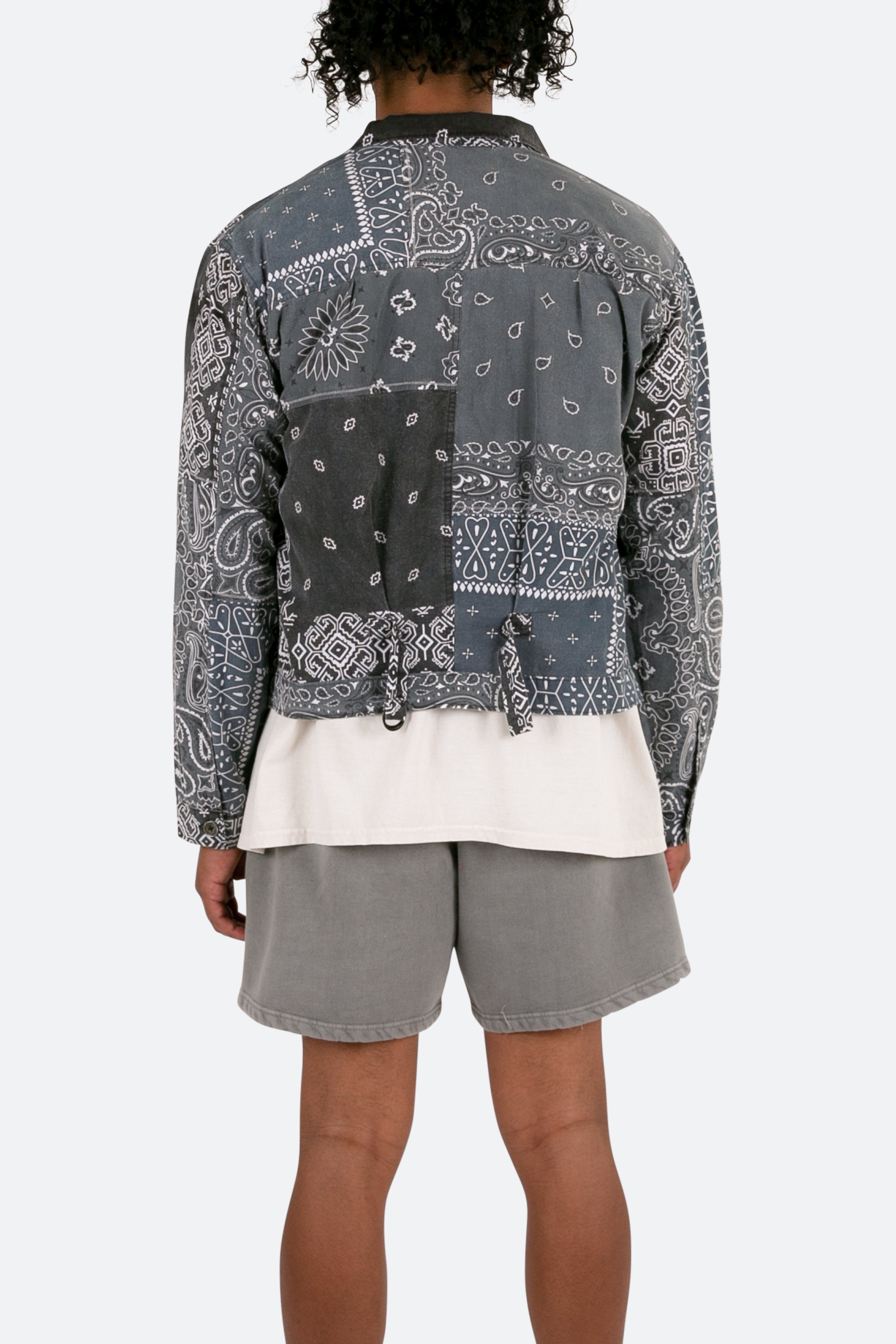 Bandana Trucker Shirt - Black sold by MNML product image thumbnail 5