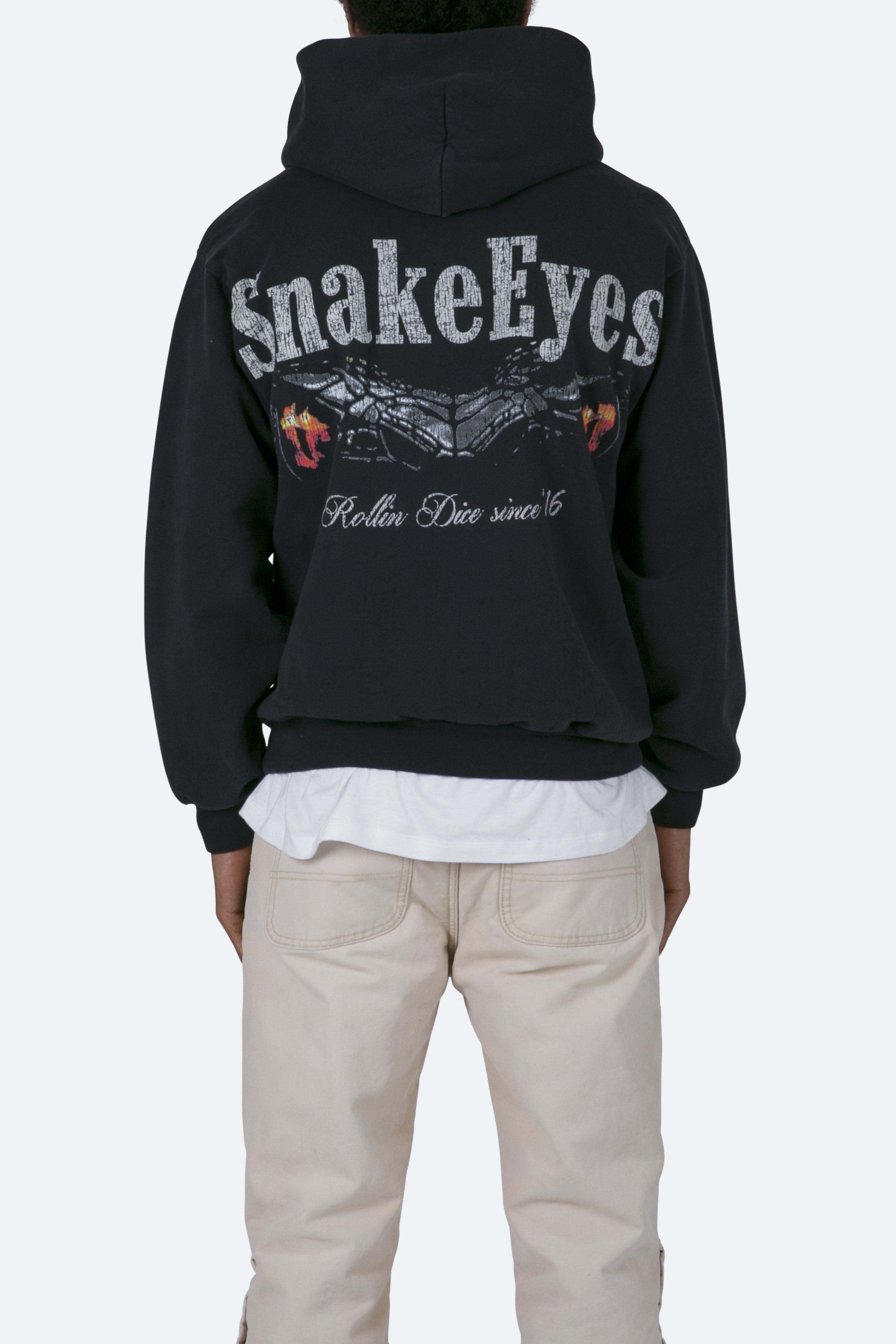 Snake Eyes Hoodie - Off Black sold by MNML product image thumbnail 6
