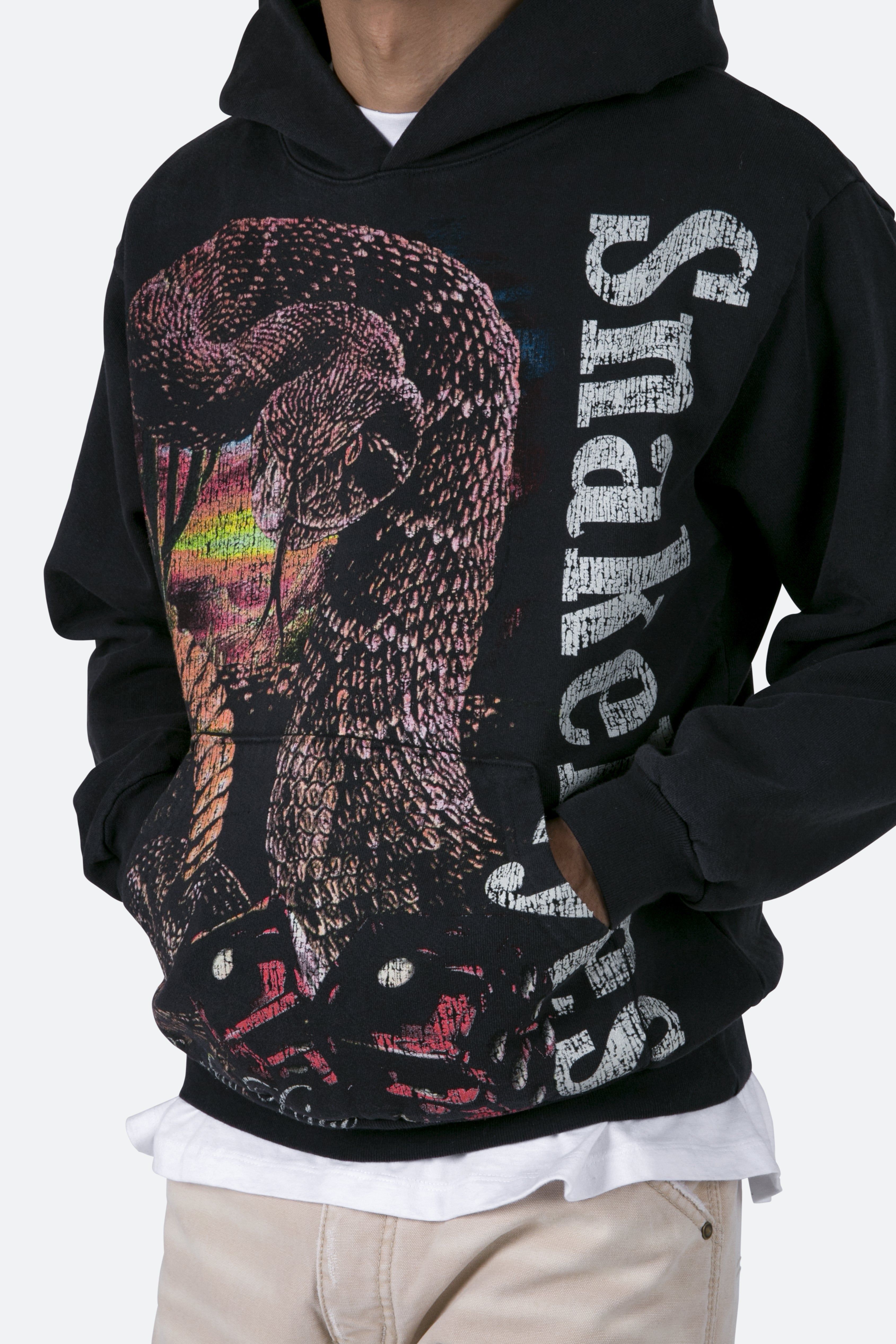 Snake Eyes Hoodie - Off Black sold by MNML product image thumbnail 8
