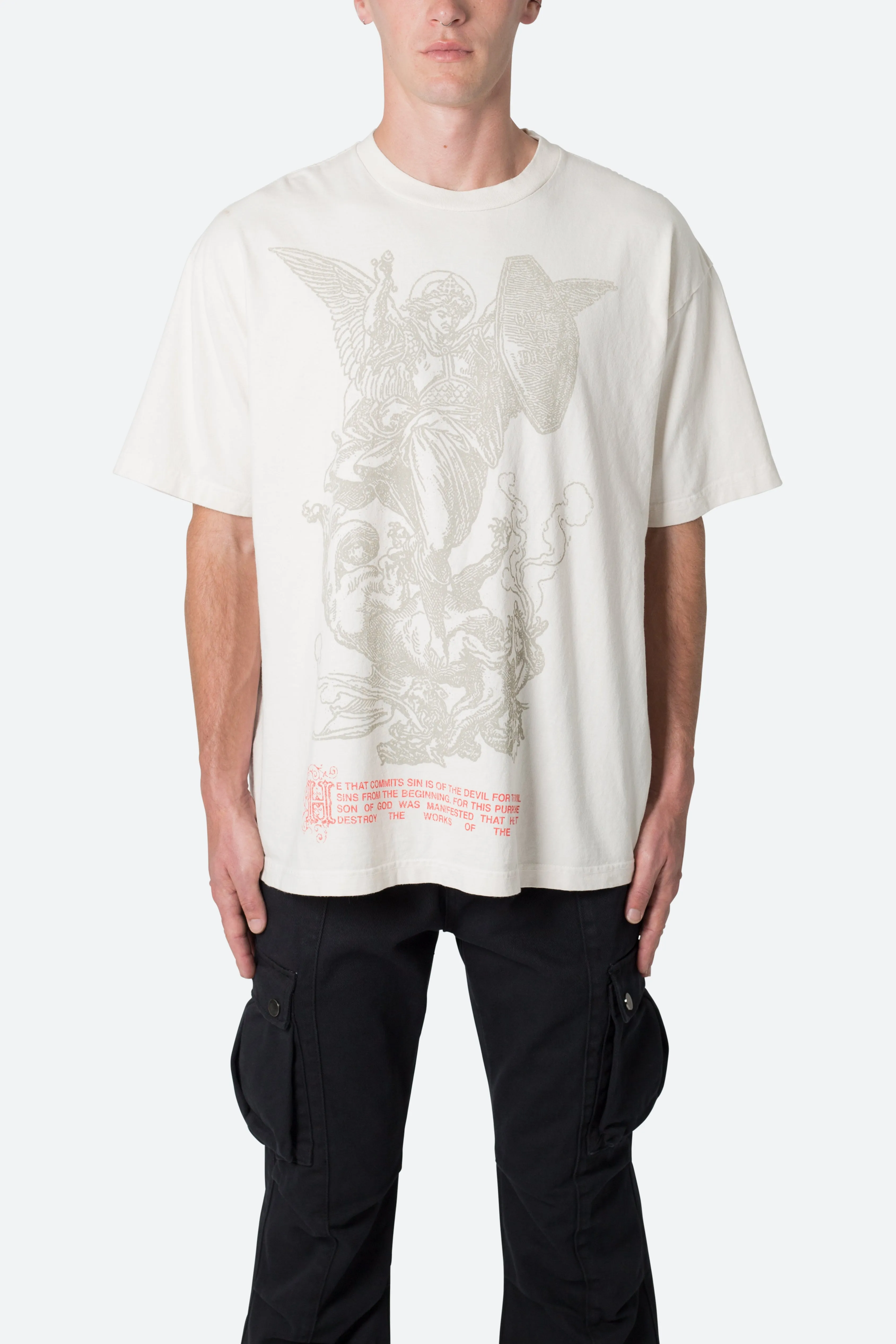 Defeat Your Demons Tee - Off White sold by MNML product image thumbnail 3