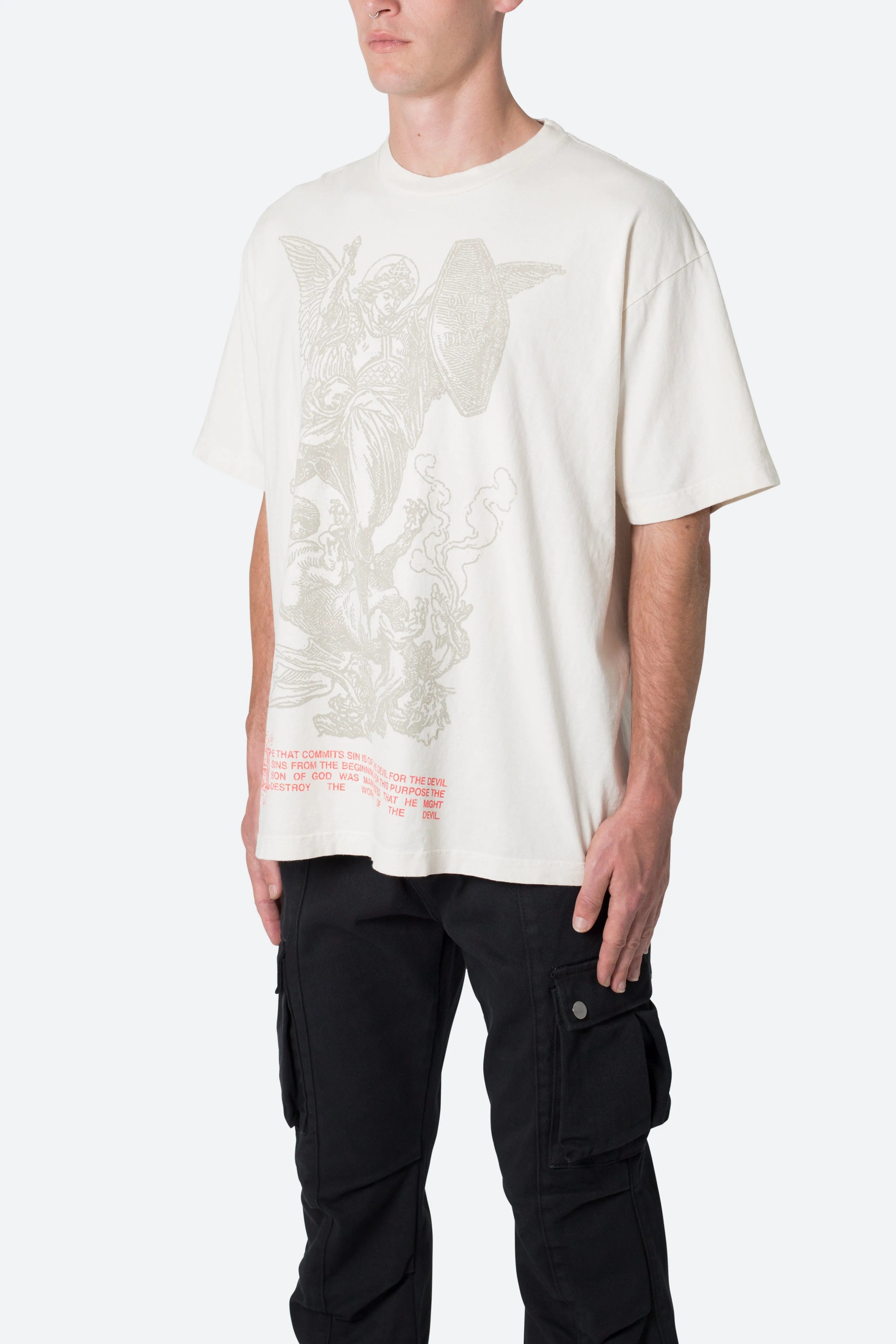 Defeat Your Demons Tee - Off White sold by MNML product image thumbnail 4