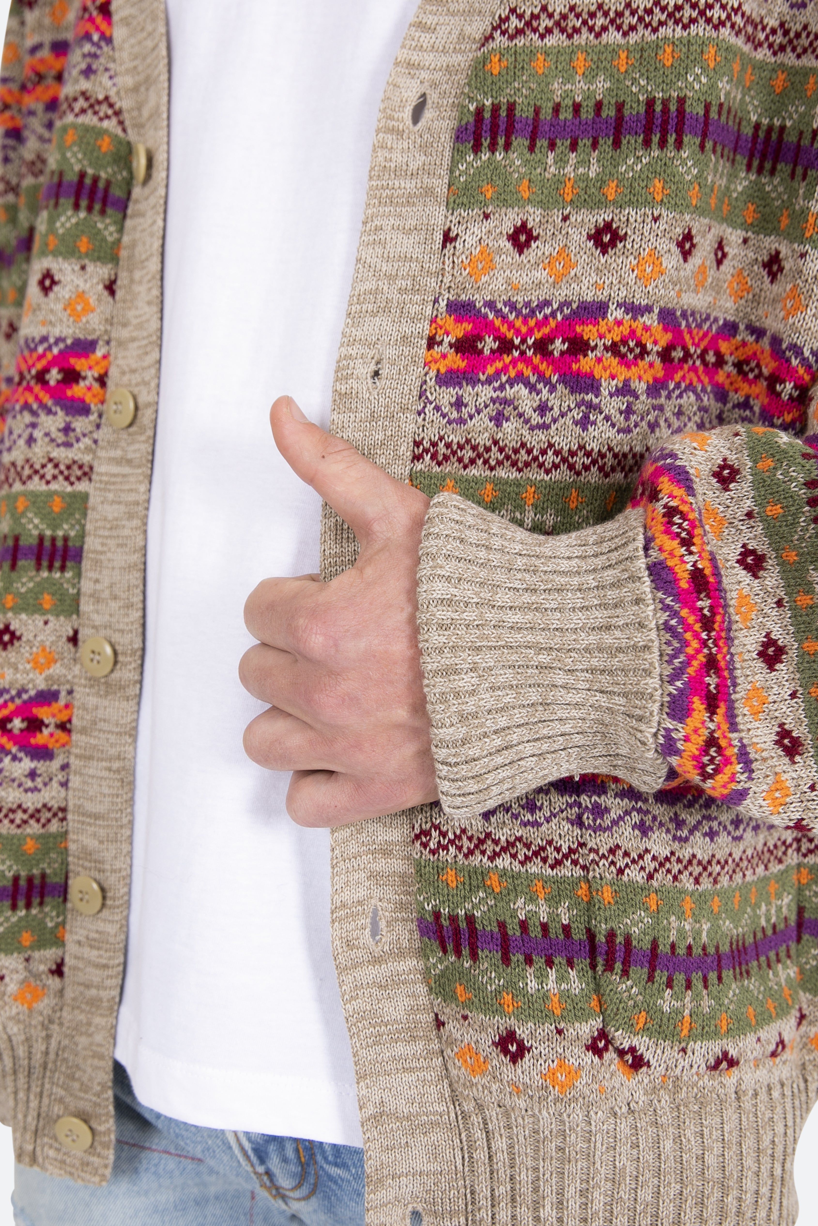 Fair Isle Cardigan - Multi sold by MNML product image thumbnail 7