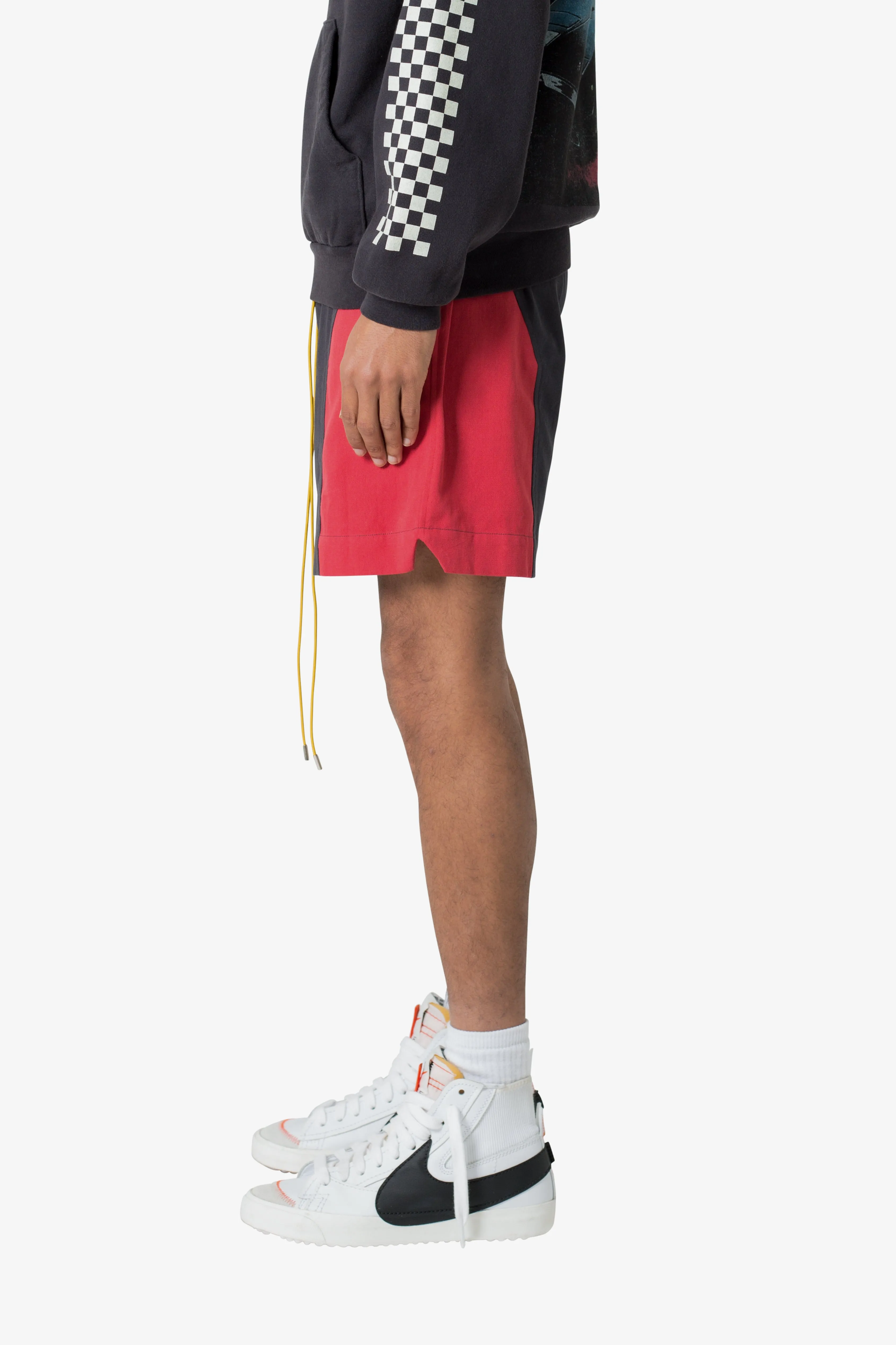 Twill Racing Shorts - Black/Red sold by MNML product image thumbnail 5